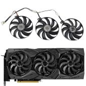 Upgrade ASUS ROG Strix GPU with CCVA T129215SU 7Pin Cooler Fans for RTX 2060/2080 & RX 5600 XT/5700XT - Boost Gaming Performance