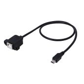 Buy CERRXIAN 50cm Mini USB 5pin Male to Type B Female Extension Cable - Panel Mount with Screws