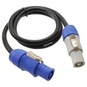 CablesOnline 3ft 16AWG Stage Lighting Fixture PowerCon Compatible Power Through Jumper Cable PC-KA603