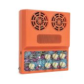 Caline 20W Electric Guitar Amp Rechargeable Mini Amplifer Combo for Desktop Practice with Distortion, Delay, Aux in and Headphone Jack, CA-100 G