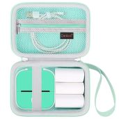 Canboc Carrying Case for Memoking Ponek Phomemo Omezizy Memoqueen T02 Mini Printer Sticker Printer, T02 Portable Thermal Printer Box for Thermal