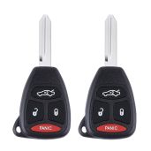 Chrysler 300C, Dodge Charger & Jeep Key Fob Replacement - Fits 2005-2009 Models (FCCID: KOBDT04A, OHT692427AA)