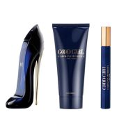 Carolina Herrera Good Girl Eau de Parfum Gift Set - 3-Pcs (2.7 Fl Oz + 0.34 Fl Oz + Body Lotion) - Perfect Luxury Fragrance Gift