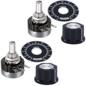 Buy CenryKay 2PCS RV24YN20S B103 10K Ohm Potentiometer Set with Knobs & Dials - Perfect for DIY Projects!