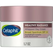 Cetaphil Healthy Radiance Whipped Day Cream SPF 30: Brightening Lotion for Sensitive Skin, Reduces Dark Spots, Fragrance-Free