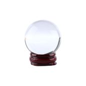 40mm Clear Crystal Ball Sphere - Rare Natural Quartz with Stand | Asian Magic Decor