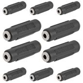 Cmple 10 Pack 3.5mm Stereo Jack Female to Female Audio Adapter Couplers - Perfect for Stereo Connections