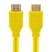 Cmple 3FT HDMI Cable - High Speed 4K UHD 60Hz, 18Gbps, 3D Audio Return - Yellow HDMI Cord