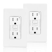 Buy Coby 15 Amp GFCI Outlet - Dual Receptacle, Tamper Resistant, LED Indicator, UL Listed (Pack of 2) - Safe & Stylish!