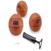 Buy Crown Sporting Goods Mini Basketball Set of 3 (5-Inch) with Needle & Inflation Pump - Perfect for Kids & Indoor Fun!