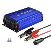 300W Pure Sine Wave Inverter DC 12V to AC 120V with Dual Sockets & USB Output - Perfect for Small Appliances