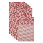 DII Fridge Liner Collection Non-Adhesive Cut to Fit 12x24 Tango Red 6 Piece for Easy Kitchen Organization