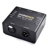 DOREMiDi MIDI To LTC Box Is MIDI Time Code and SMPTE LTC Time Code Conversion Device Designed Synchronize Time of MIDI Audio and Lighting