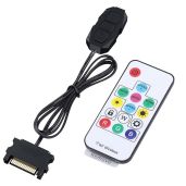 DS Mini ARGB PC Fans Controller Kit: 1-to-1 Matching for Case Fans & LED Strips - 5th Gen, 14 Key, SATA Power