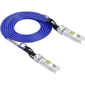 10G SFP+ DAC Cable - Dark Blue Twinax for Cisco, Ubiquiti, D-Link & More - 2M (6.5ft) High-Speed Connectivity