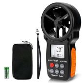 AP-007WM Handheld Anemometer & Barometer: Measure Wind Speed, Temperature, Humidity & Pressure for HVAC & Shooting