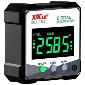 XRCLIF Digital Angle Gauge Meter: Magnetic Base Level Box & Protractor for Carpentry & Masonry