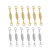 Buy Dsmile 12pcs Gold & Silver Magnetic Lobster Clasps for Jewelry - Perfect for Necklaces & Bracelets