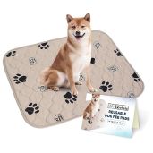 EZwhelp Reusable Dog Pee Pads Washable Waterproof Mats for Potty Training and Whelping 16.5x19.5 Inch 2 Pack