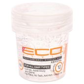 Eco Style Ecoco Hair Gel Krystal - Strong Hold, Moisturizing, Non-Flaking for All Hair Types - 1.6 Oz