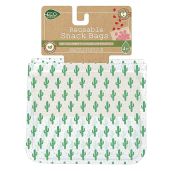 EcoLogical Reusable Snack Bags - Sustainable Zero-Waste Lunch Set (4 Pack) for Eco-Friendly Living