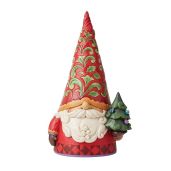"Enesco Jim Shore Heartwood Creek 20.25" Christmas Gnome Statue - Indoor/Outdoor Multicolor Decor"