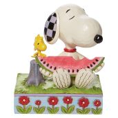 Enesco Peanuts Jim Shore Snoopy Watermelon Figurine - 4.625 Inch Collectible