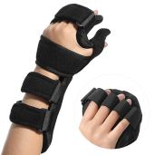 Fanwer Resting Hand Splint with Finger Separators for Carpal Tunnel and Finger Contractures Left Hand Support and Comfort