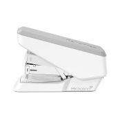 Fellowes LX860 EasyPress Half Strip Stapler - 40 Sheet Capacity, One Touch, White
