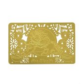 Unlock Wealth with Feng Shui Chi Lin/Pi Yao Golden Card W4277 - Boost Prosperity Today!