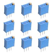 Fielect 5Pcs 10K Ohm Multiturn Trimmer Potentiometer High Precision Variable Resistor 3296W 3296W-1-103