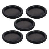 Fielect 5Pcs Rubber Wire Grommets - 90mm Oil Resistant Mounting for Wiring & Cables, Black