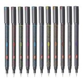 Flair Fineliner Hotline: High-Quality Metal Tip Pens - Pack of 10 for Precision Writing