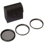 Fotodiox 52mm Filter Kit: UV, Circular Polarizer & Soft Diffuser for Canon, Nikon, Sony, Olympus, Pentax, Panasonic Cameras