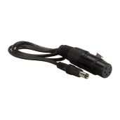 Fotodiox Power Adapter Cable 4 Pin XLR Female to 2.1mm Barrel DC 17 Inches for Reliable Power Connection