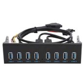8-Port USB 3.0 Hub for PC: Front Panel Adapter for Easy Optical Drive Extension