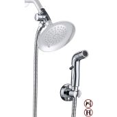 G-Promise Dog Shower Sprayer Attachment Fast Clean Pet Showering Multifunctional Chrome 100 Inch Hose No Drill Hook