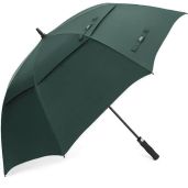 G4Free 54 Inch Automatic Open Golf Umbrella Windproof Extra Large Double Canopy Waterproof Stick Umbrella for Men Dark Green