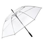 G4Free 62 Inch Clear Golf Umbrella Auto Open Large Windproof Waterproof Stick Umbrella for Men and Women