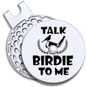 GEYGIE Talk Birdie to Me Golf Ball Marker with Magnetic Hat Clip, Funny Golf Accessories Gifts for Men Women, Golf Gifts for Men Woman, Gift for Golf