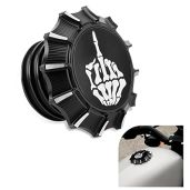GUAIMI CNC Aluminum Fuel Gas Tank Oil Cap for Harley Sportster XL 1200 883 X48 Dyna American Flag Black