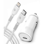 Galvanox Ultra-Fast iPhone Car Charger: MFi Certified Lightning to USB-C Adapter for iPhone 14/13/12/11 & iPad