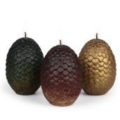 "Game of Thrones Dragon Egg Replica Candles Set - Official Gift for GoT Fans | Unscented, 2.5" - Perfect Christmas Present!"