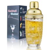 Gbuxska Cocktail Shaker Set with Jigger Mixing Spoon and Muddler Ideal for Home Bar Accessories and Making Cocktails and Protein Shakes Silver