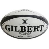 Gilbert G-TR4000 Rugby Training Ball - Black (Size 5) | Durable & High-Performance Gear for Rugby Training