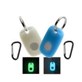 Glow Case for Tile Pro 2022 2-Pack Glow in Dark Bluetooth Tracker Cover for Key Finder and Pet Collar Accessories Green and Blue