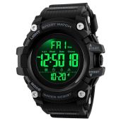 Gosasa Big Dial Digital Watch for Men Military Army Water Resistant LED Sports Watch Black