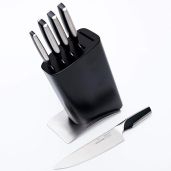 GrandTies 7-Piece Professional Kitchen Knife Set - Ultra Sharp German Steel, Ergonomic Handles & Sharpener Included