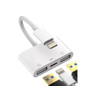 HOYULLI USB A Adapter for iPhone & iPad: Lightning OTG Connector for Charging & Data Transfer with Camera, Keyboard, Mouse Support