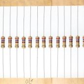 HUABAN 100 Pieces 0.5 Watts 1 2W 270R 270 Ohm 5% Carbon Film Resistor